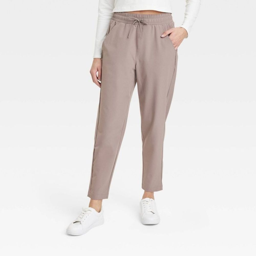 Women's UV Protection High Rise, Ankle Tapered Pants - Gray